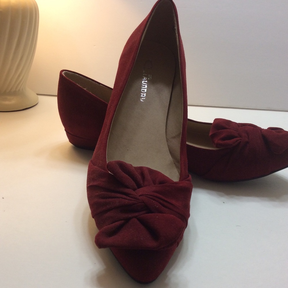 CL by Laundry, Burgundy, Suede Shoes